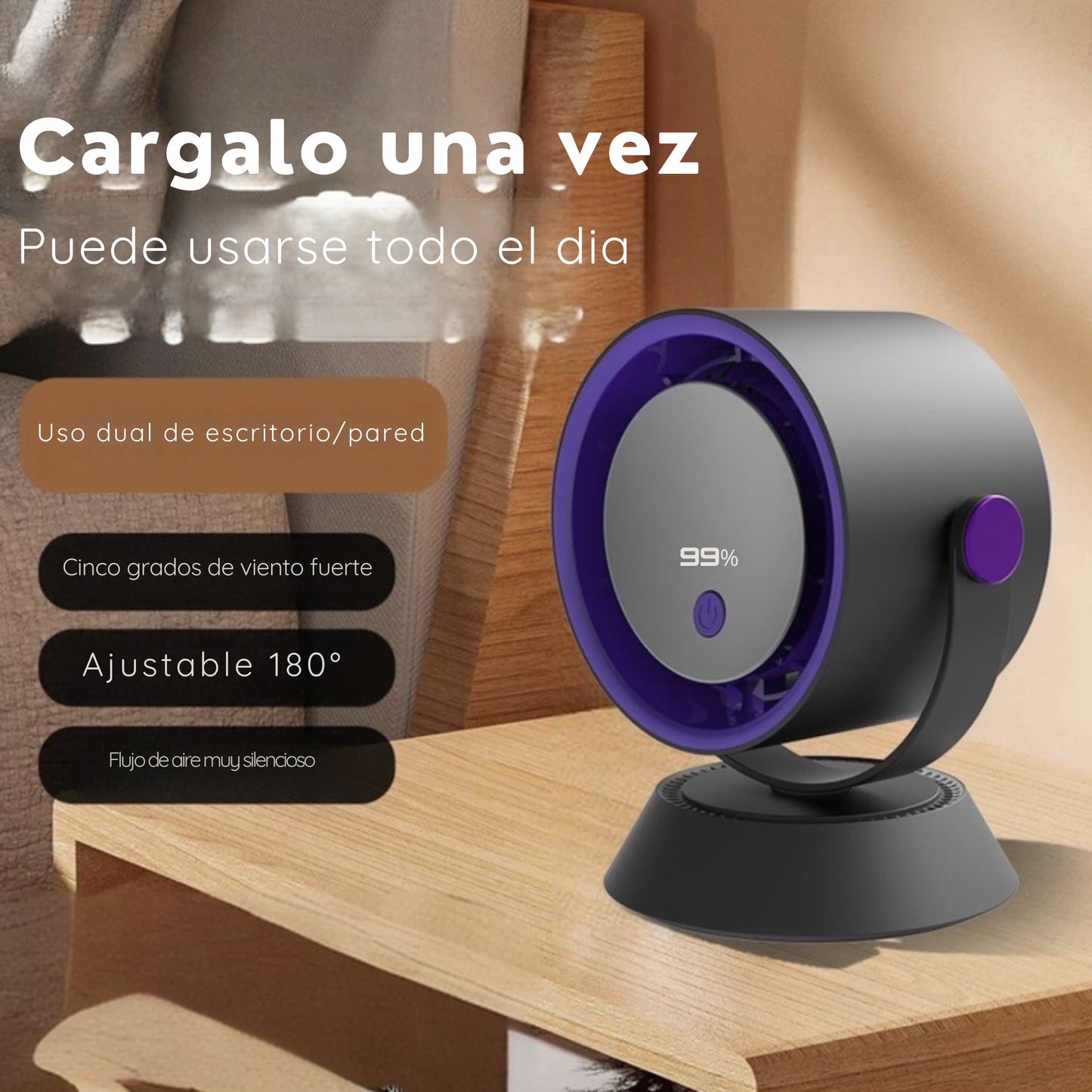 Ventilador portatil 360º